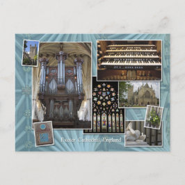 Exeter Cathedral montage England, Postkarte