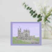 Exeter Cathedral Postkarte (Stehend Vorderseite)