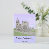 Exeter Cathedral Postkarte (Stehend Vorderseite)