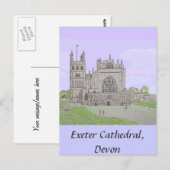 Exeter Cathedral Postkarte (Vorne/Hinten)