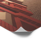 Exeter Devon Travel Poster (Ecke)