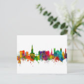 Exeter England Skyline Postkarte (Stehend Vorderseite)