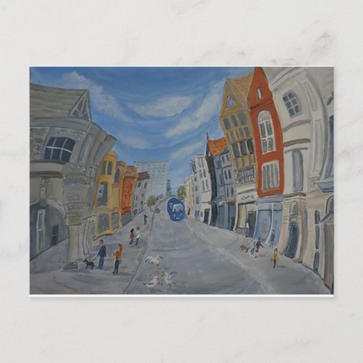 Exeter guildhall, High Street, Exeter Devon Postkarte (Vorderseite)