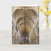 Exeter-Kathedralenorgan und -decke Karte (Gelbe Blume)