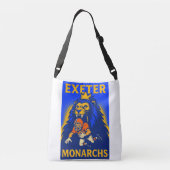 EXETER MONARCHS FOOTBALL - CALIFORNIA.   TRAGETASCHEN MIT LANGEN TRÄGERN (Rückseite)