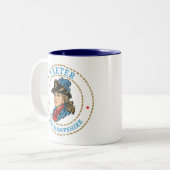 Exeter New Hampshire Colonial Zweifarbige Tasse (Vorderseite Links)