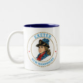 Exeter New Hampshire Colonial Zweifarbige Tasse (Links)