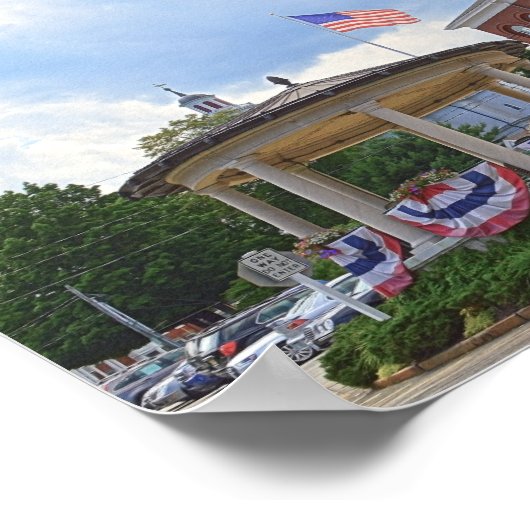 Exeter, New Hampshire, Rathaus Poster (Ecke)