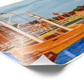 Exeter Ship Canal Fotodruck (Ecke)