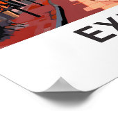 Exeter United Travel Print Poster (Ecke)