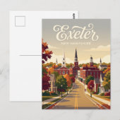 Exeter USA Postkarte (Vorne/Hinten)