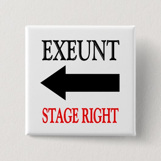 Exeunt Bühne-Recht Button (Vorderseite)