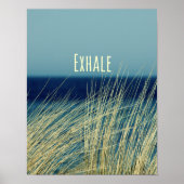 Exhale Calming Ocean Scene Poster (Vorne)