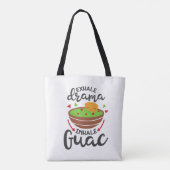 Exhale Drama Inhale Guac Funny Fiesta Beach Tasche (Rückseite)