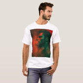Exhale in Crimson – Red and Green T-Shirt (Vorne ganz)