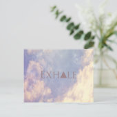Exhale Postkarte (Stehend Vorderseite)