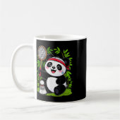 Exhausted Badminton Panda - Funny Niedlich Shuttle Kaffeetasse (Links)