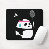 Exhausted Badminton Panda - Funny Niedlich Shuttle Mousepad (Mit Mouse)
