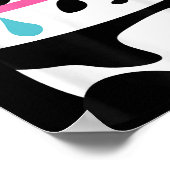 Exhausted Badminton Panda - Funny Niedlich Shuttle Poster (Ecke)