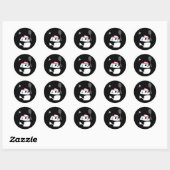 Exhausted Badminton Panda - Funny Niedlich Shuttle Runder Aufkleber (Blatt)