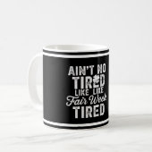 Exhausted But Happy Design Kaffeetasse (Vorderseite Links)