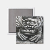 Exhausted Kaiju Magnet (Vorderseite/Rückseite)