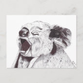 EXHAUSTED KOALA FEIERTAGSPOSTKARTE (Vorderseite)