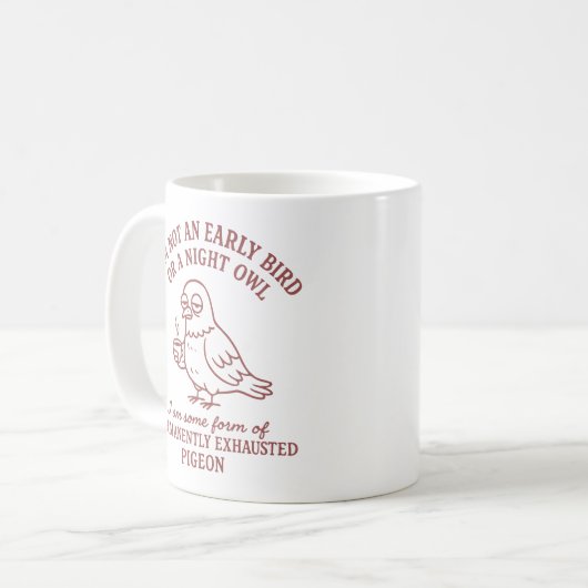 exhausted pigeon kaffeetasse (Vorderseite Links)