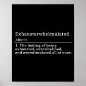 Exhausterwhelmulated Definition - Feeling Of Being Poster (Vorne)