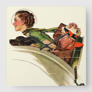 Exhilaration Quadratische Wanduhr