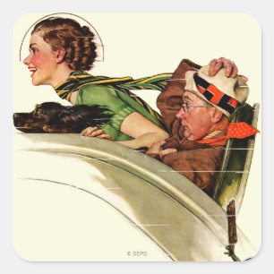 Exhilaration Quadratischer Aufkleber