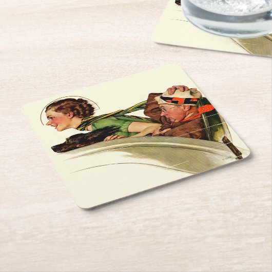 Exhilaration Rechteckiger Pappuntersetzer (angewinkelt)