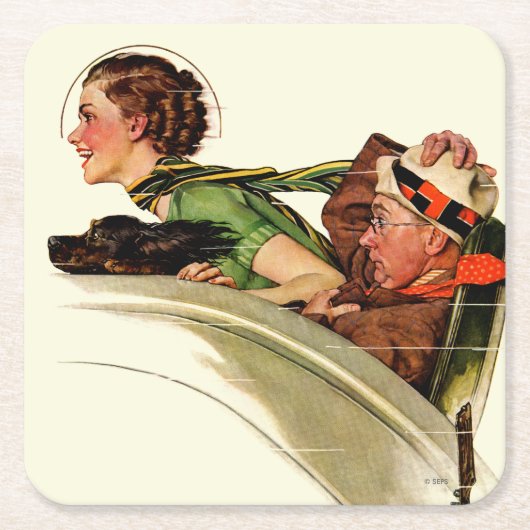 Exhilaration Rechteckiger Pappuntersetzer (Vorderseite)