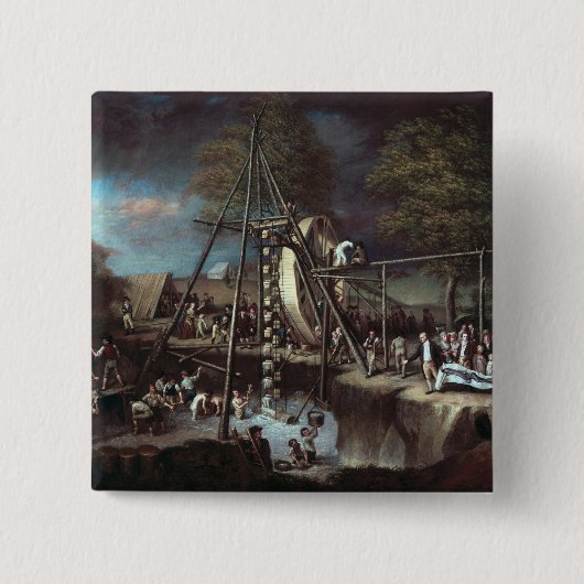 Exhumierung des Mastodons, 1806 Button (Vorderseite)