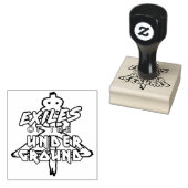 Exilanten der Untergrund-Briefmarke Gummistempel (Stempel)