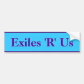 Exiles 'R' Us Autoaufkleber (Vorne)