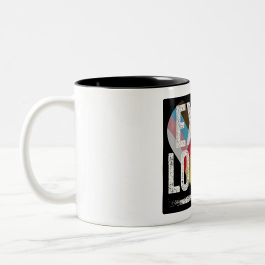 Exist Loudly Pride Regenbogen Statement Tasse (Links)