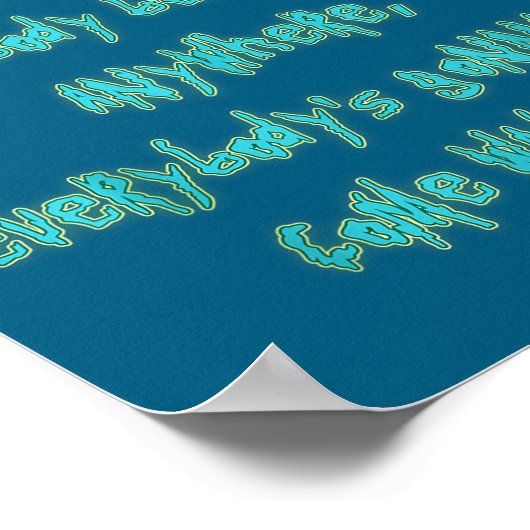 Existence Is Pain Fandom Funny Quotes For Mens Poster (Ecke)