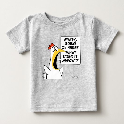 Existentes Hühnchen von Sandra Boynton Baby T-shirt (Vorderseite)