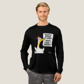Existentes Hühnchen von Sandra Boynton Tri-Blend Shirt (Volle Vorderseite)
