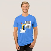 Existentes Hühnchen von Sandra Boynton Tri-Blend Shirt (Vorderseite voll)