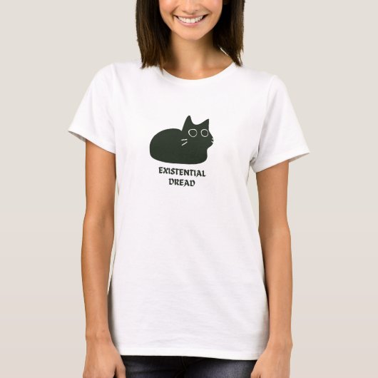 Existential Dread Cat T-Shirt (Vorderseite)