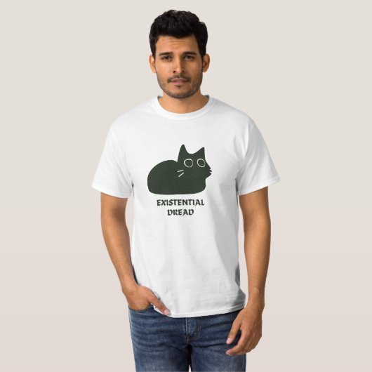 Existential Dread Cat T-Shirt (Vorne ganz)