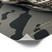 EXISTENTIAL LITE Memento Mori Camouflage Skull Poster (Ecke)