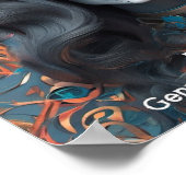 EXISTENTIAL LITE Memento Mori Femme Skull Poster (Ecke)