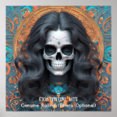 EXISTENTIAL LITE Memento Mori Femme Skull Poster (Vorne)
