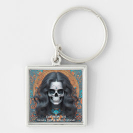 EXISTENTIAL LITE Memento Mori Femme Skull Schlüsselanhänger