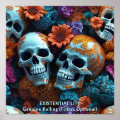 EXISTENTIAL LITE Memento Mori Lovers Skulls Poster (Vorne)