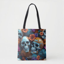 EXISTENTIAL LITE Memento Mori Lovers Skulls Tasche