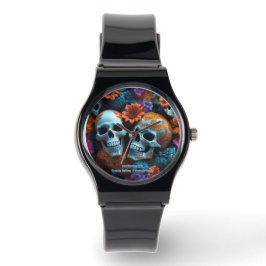 EXISTENTIAL LITE Memento Mori Lovers Skulls Unisex Armbanduhr